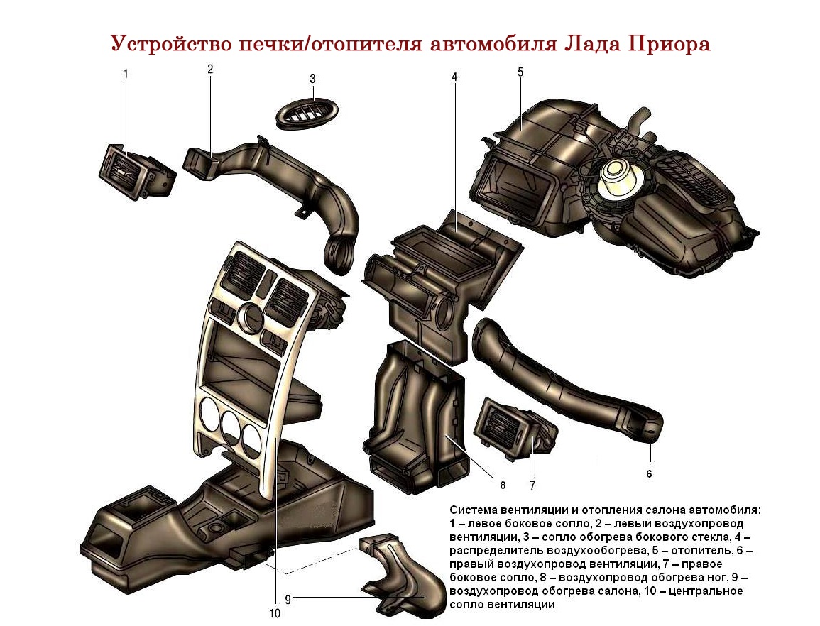 Схема воздуховода на гранте